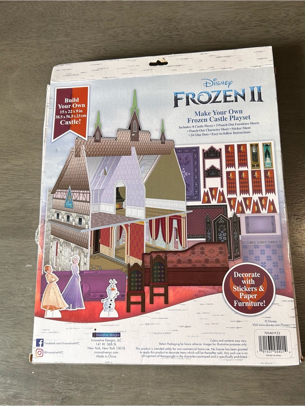 Disney Frozen II Castle Playset with Purple, Pink & Cream Accents